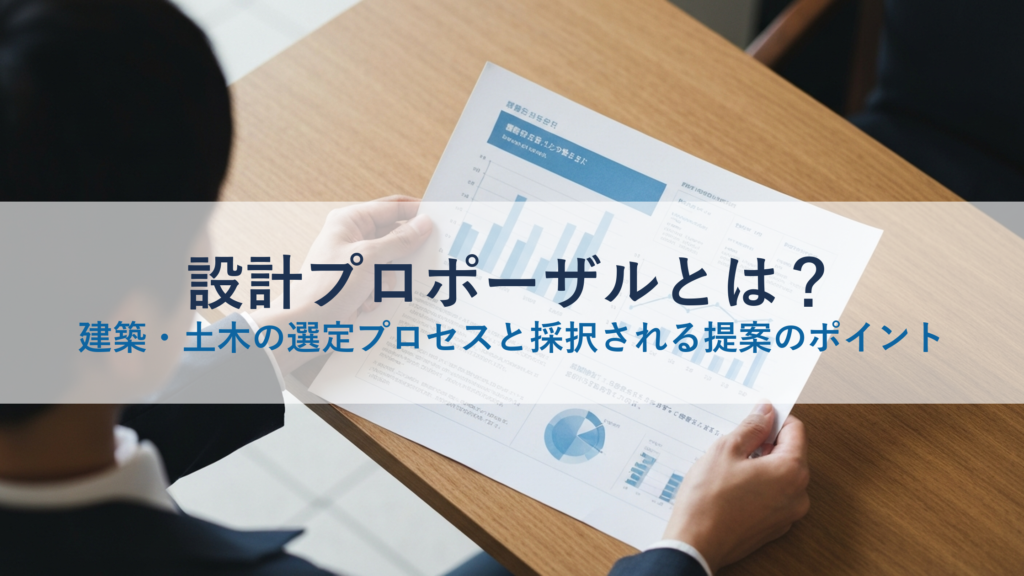 設計プロポーザルとは？建築・土木の選定プロセスと採択される提案のポイント