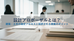 設計プロポーザルとは？建築・土木の選定プロセスと採択される提案のポイント