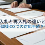 再度入札と再入札の違いとは？入札不調後の2つの対応手続きを解説