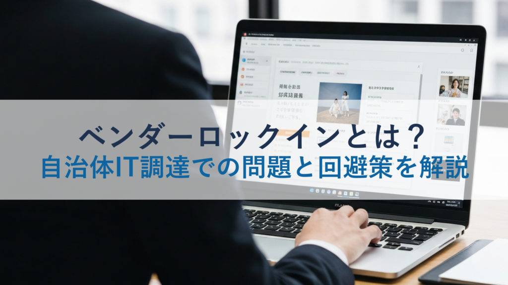 ベンダーロックインとは？自治体IT調達での問題と回避策を解説