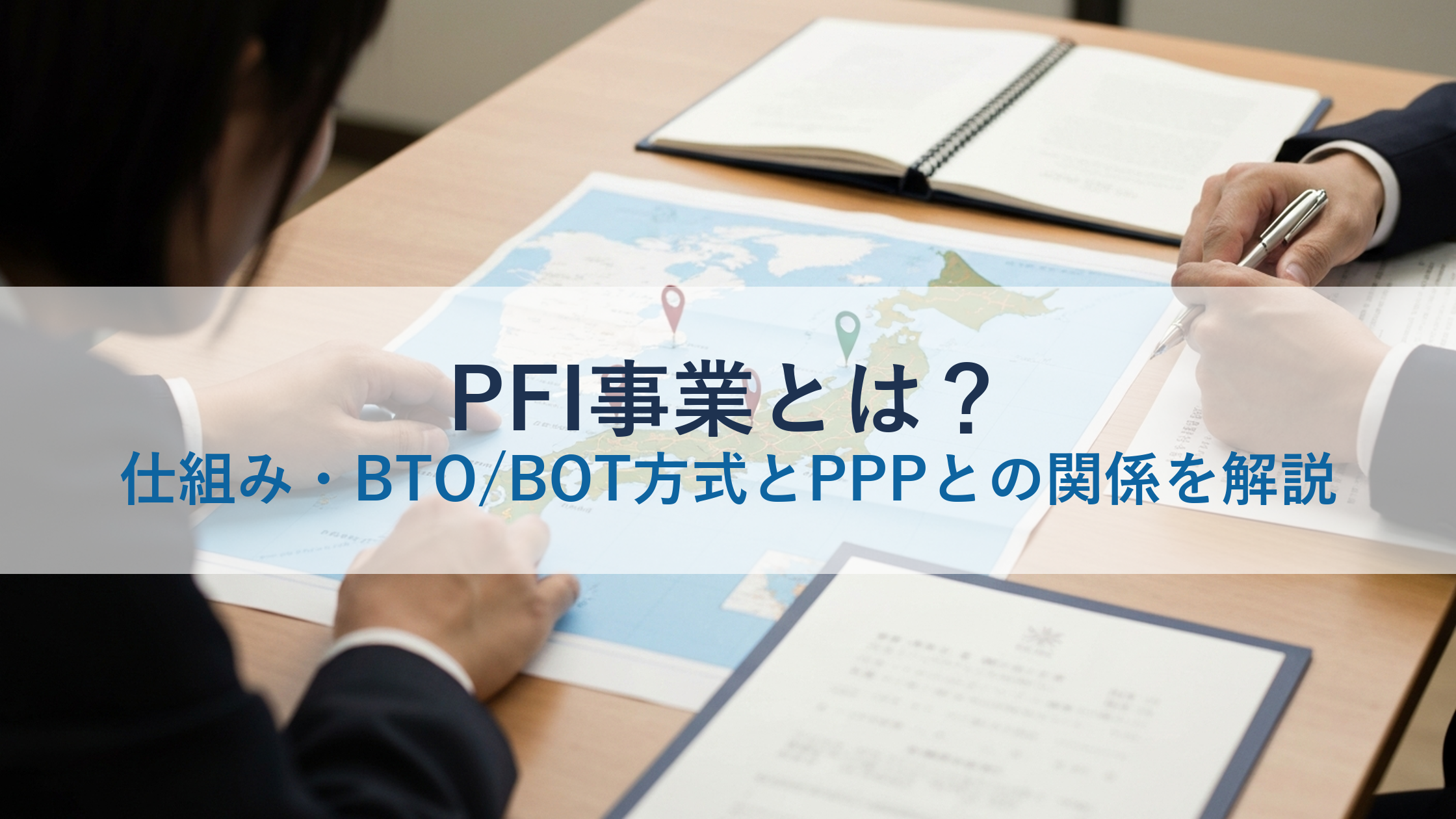 PFI事業とは？仕組み・BTO/BOT方式とPPPとの関係を解説