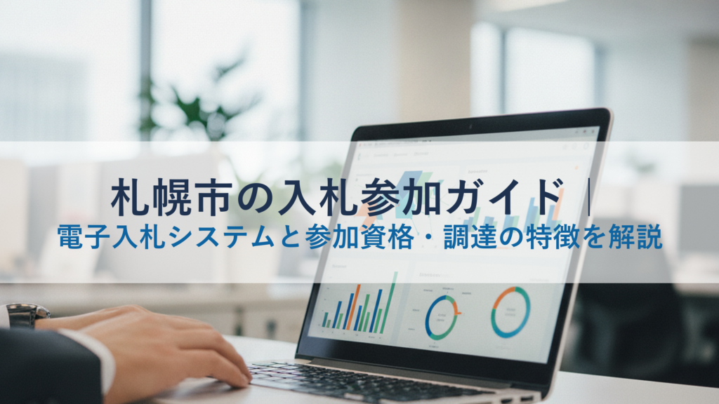 札幌市の入札参加ガイド｜電子入札システムと参加資格・調達の特徴を解説