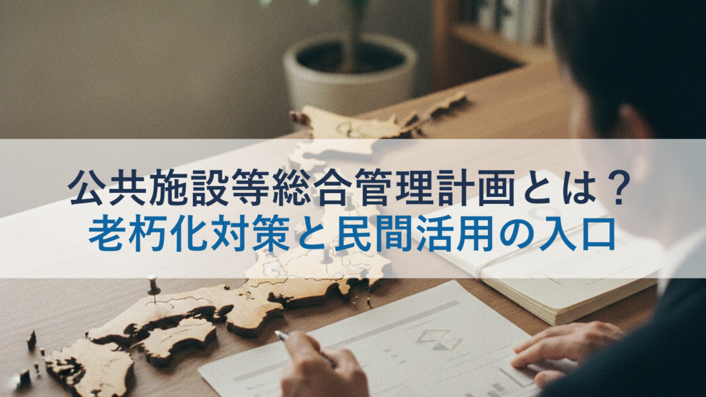 公共施設等総合管理計画とは？老朽化対策と民間活用の入口