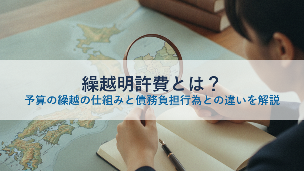 繰越明許費とは？予算の繰越の仕組みと債務負担行為との違いを解説