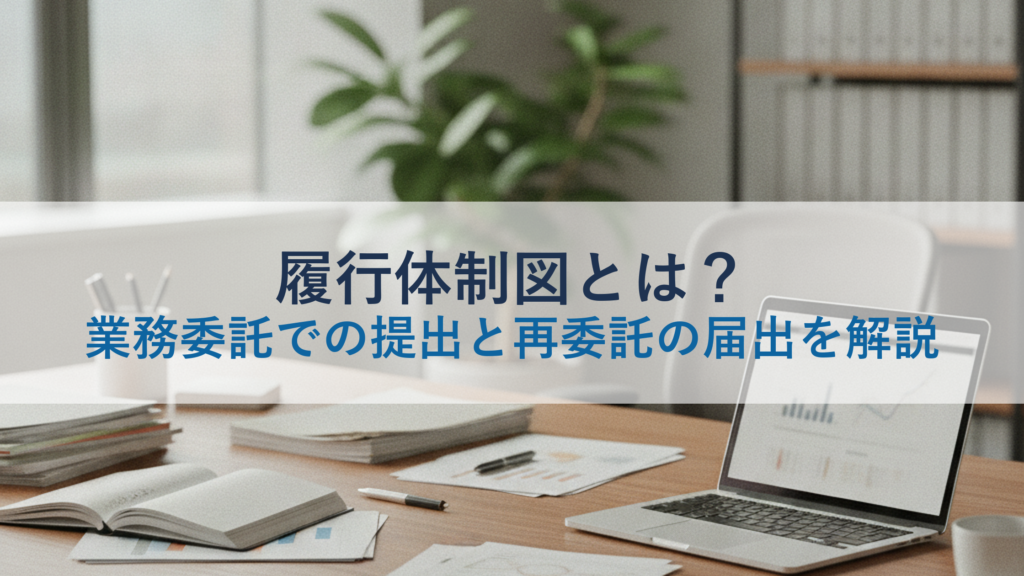 履行体制図とは？業務委託での提出と再委託の届出を解説