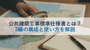 公共建築工事標準仕様書とは？3編の構成と使い方を解説