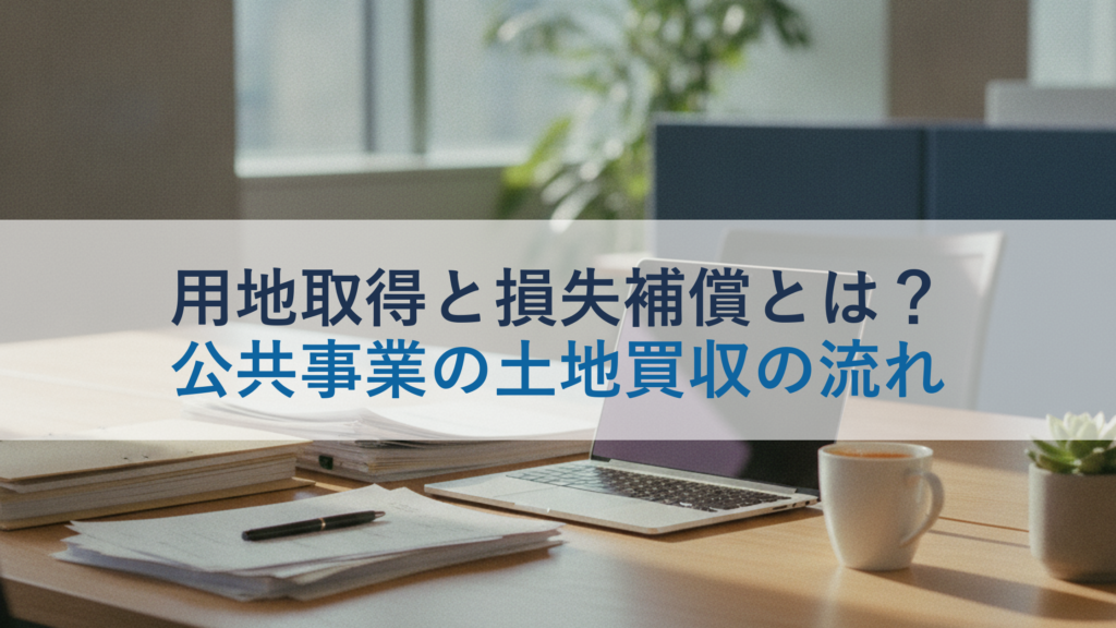 用地取得と損失補償とは？公共事業の土地買収の流れ